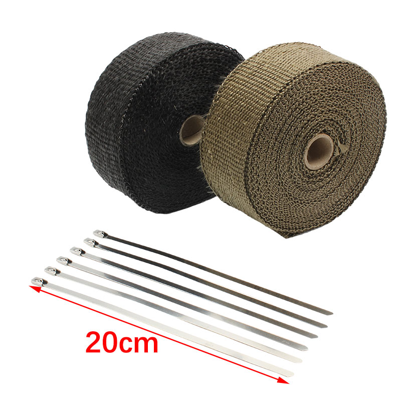 Motorcycle Exhaust Muffler Thermal Tape Hand Wrap Insulation 5cm 5M Car Dirt Bike Enduro Exhaust System Motocross Accessories