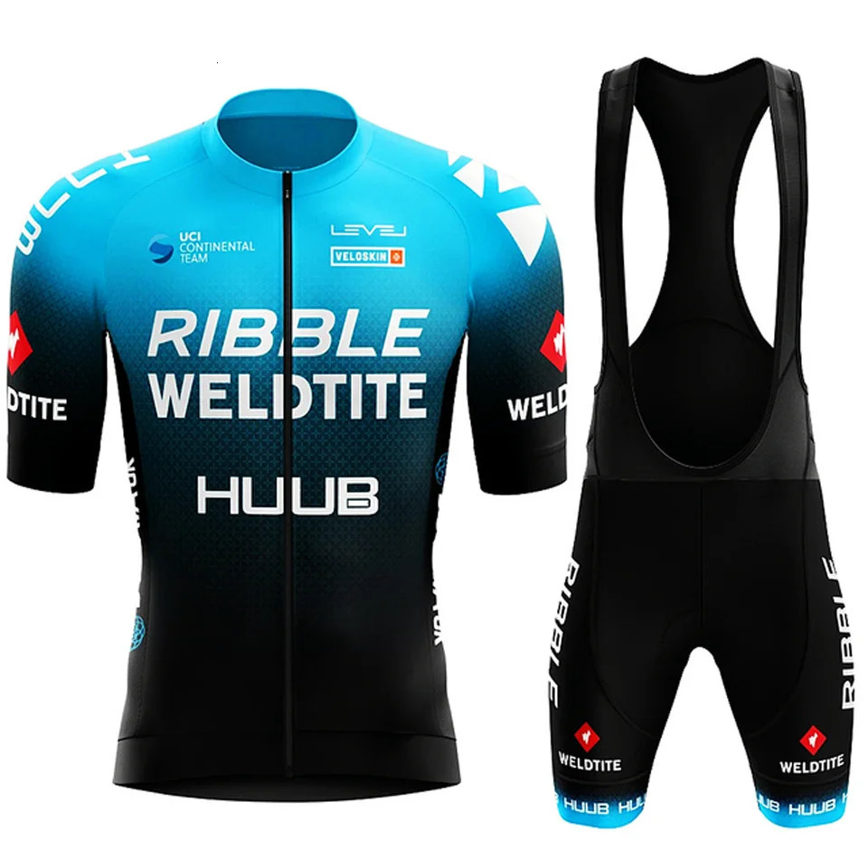 HUUB Cycling Jersey Set Summer Clothing MTB Bike Clothes Uniform Maillot Ropa Ciclismo Mens Bicycle Suit 240620