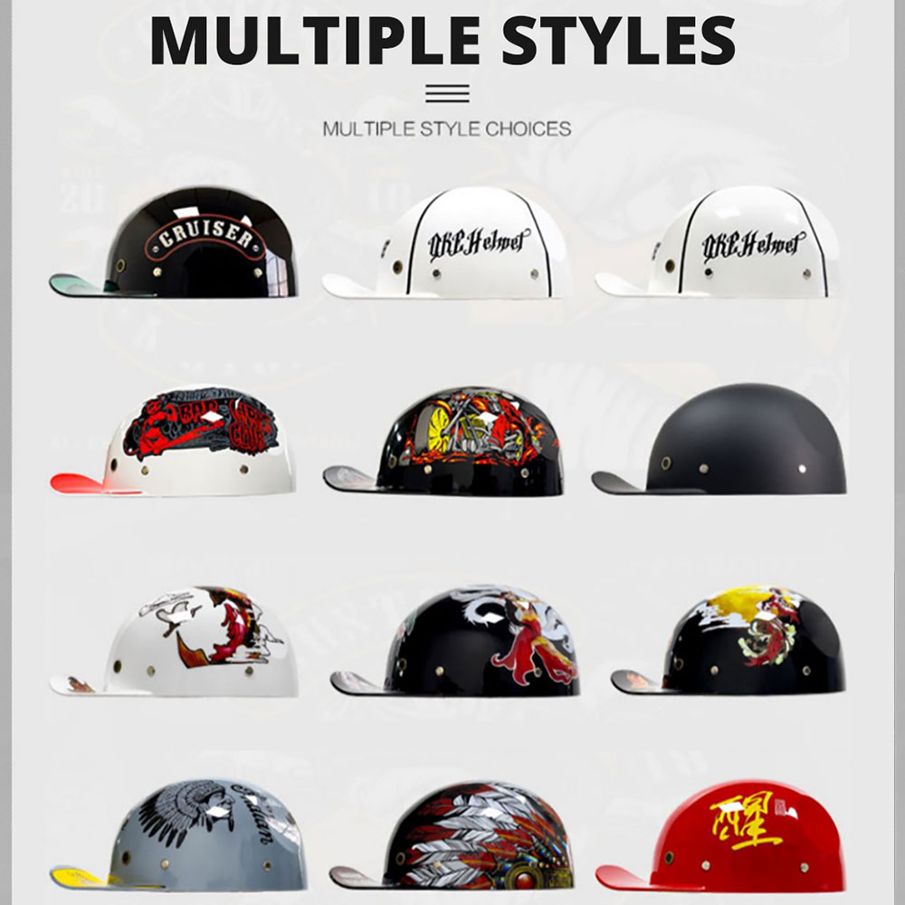 New Motorcycle Helmet Capacete De Moto Moto Helmet Casco Moto Half Helmet Baseball Cap Cycling Helmet Men Women