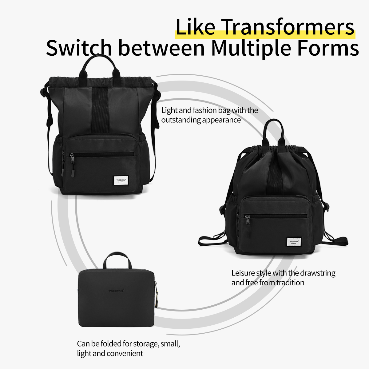 Lifetime Warranty College Schoolbag For Men 14inch Laptop Backpack Waterproof Folding Bag For Men For Women Male Travel Backpack
