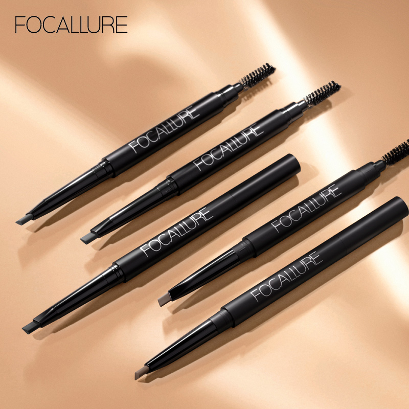 Wholesale FOCALLURE 3 Colors Eyebrow Pencil Precise Brow Eyeliner Long Lasting Waterproof Blonde Brown Eye Brow Makeup Cosmetics