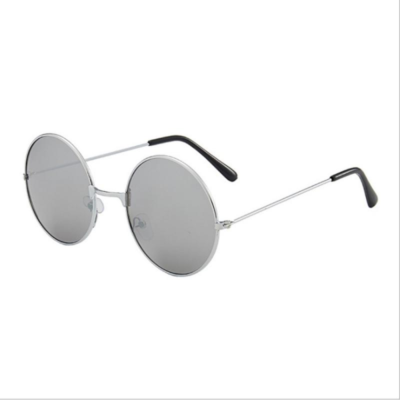 Vintage Small Round Sunglasses Woman Brand Designer Sunglasses Female Alloy Colorful Mirror Retro Black Circle Oculos De Sol
