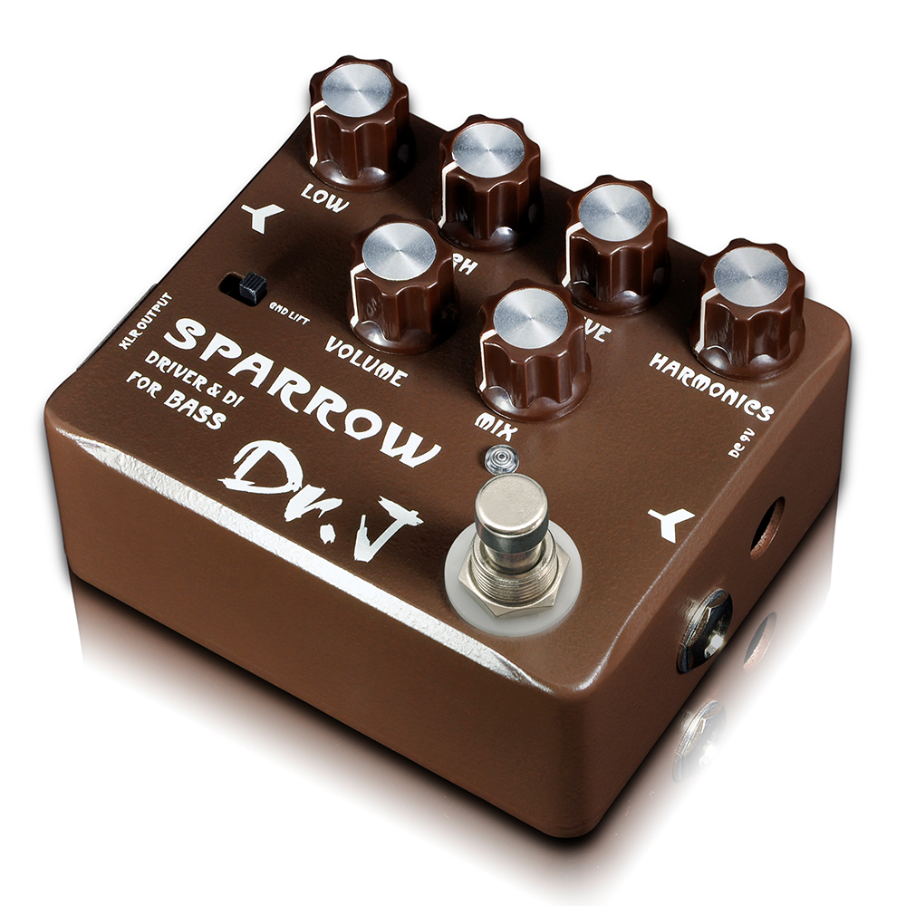 JOYO Guitar Effect Pedal Dr.J D53 SPARROW Driven & DI for Bass Guitar Tube Bass Amp with Driven High and Low Frequency Circuitry