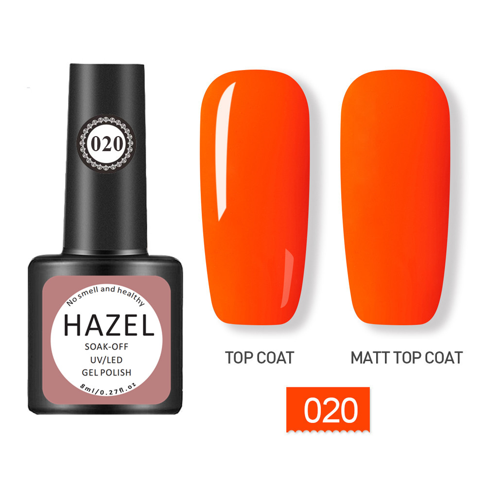 HAZEL Gel Polish Nail Gel Polish UV Gel Polishes Semi Permanent Gel Varnish Hybrid Glitter Manicure Primer Top Coat Nail Art