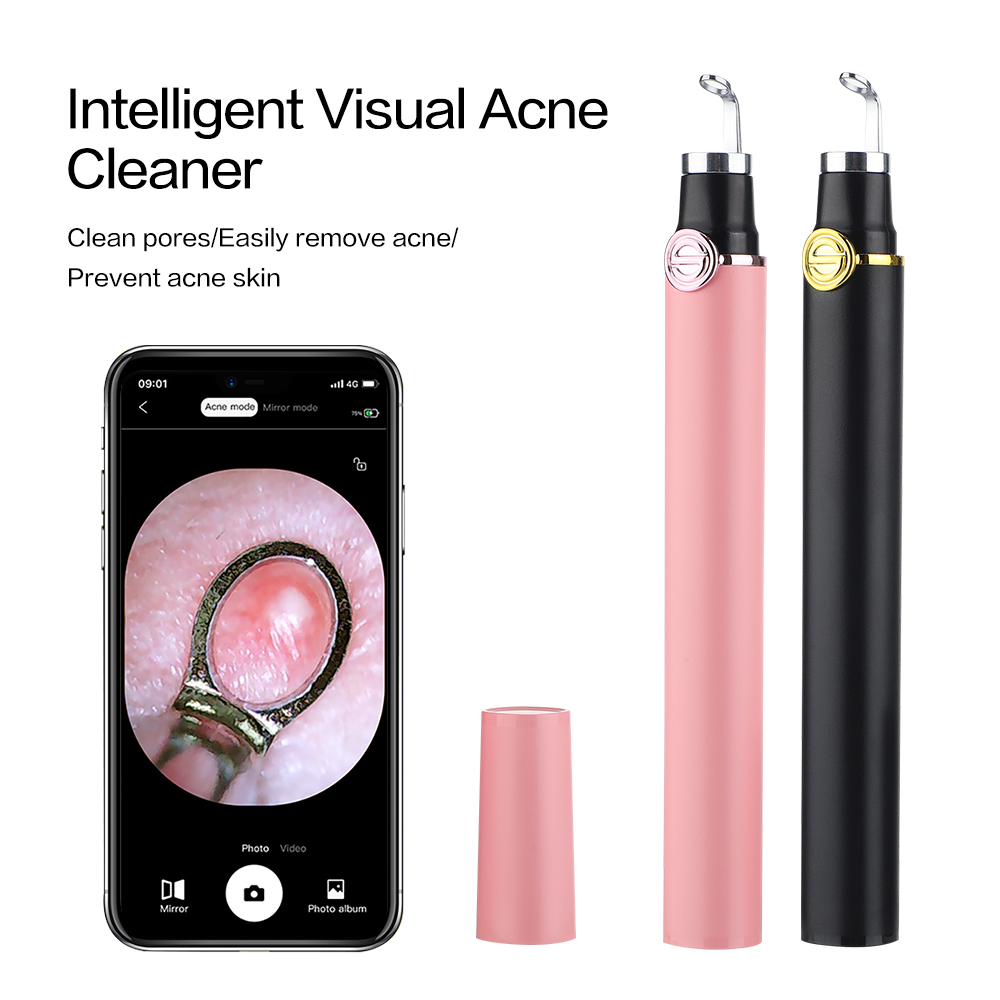 Visual Blackhead Remover Nose Black Head Acne Removal Pen Mini Camera Facial Cleaning Tools Extractor Pimples USB Charging