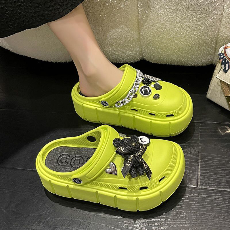 Platform Slippers Summer Women's Sandals 6cm Wedges Ladies Outdoor Clogs Thick Street Beach Slides Girls Flip ps Garden Shoes 7ba