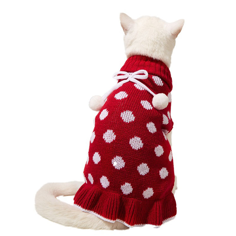Pet Dog Sweaters Winter Pet Clothes for Small Dogs Warm Sweater Coat Outfit for Cats Clothes Woolly Soft Dog T Shirt Jacket