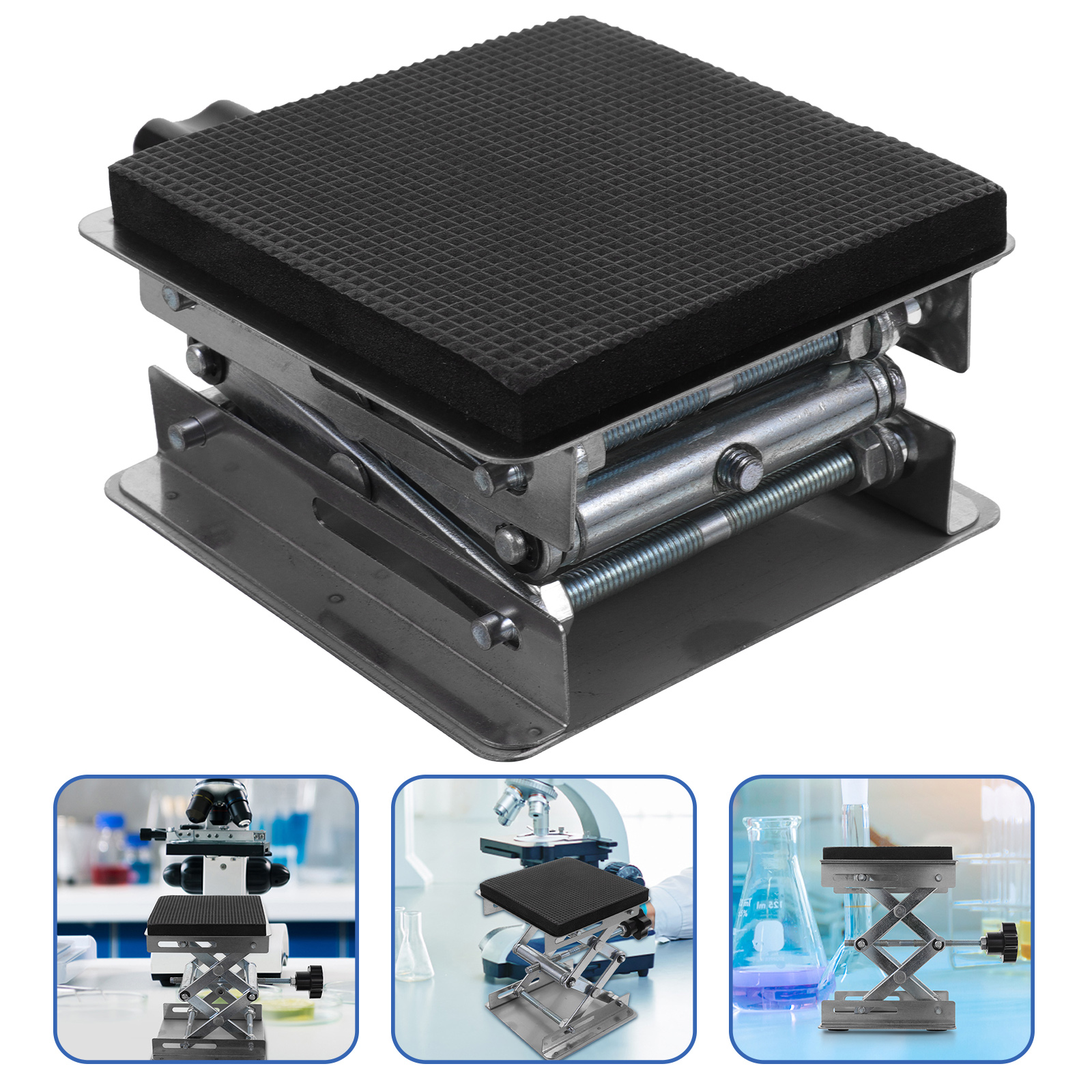 Stand Scissor Platform Lift Lab Lifting Laboratory Table Mini Support Labs Scientific Metal Supplies Car Hydraulic Lifts