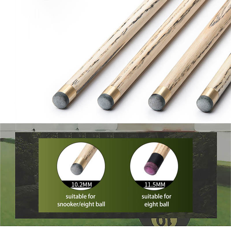 Wooden 145 cm Pool Cue Snooker Black Eight Stick 3/4 Scale Split Ash Wood Shaft Billiard Cues Purple Shaft 10.2mm Tip Size