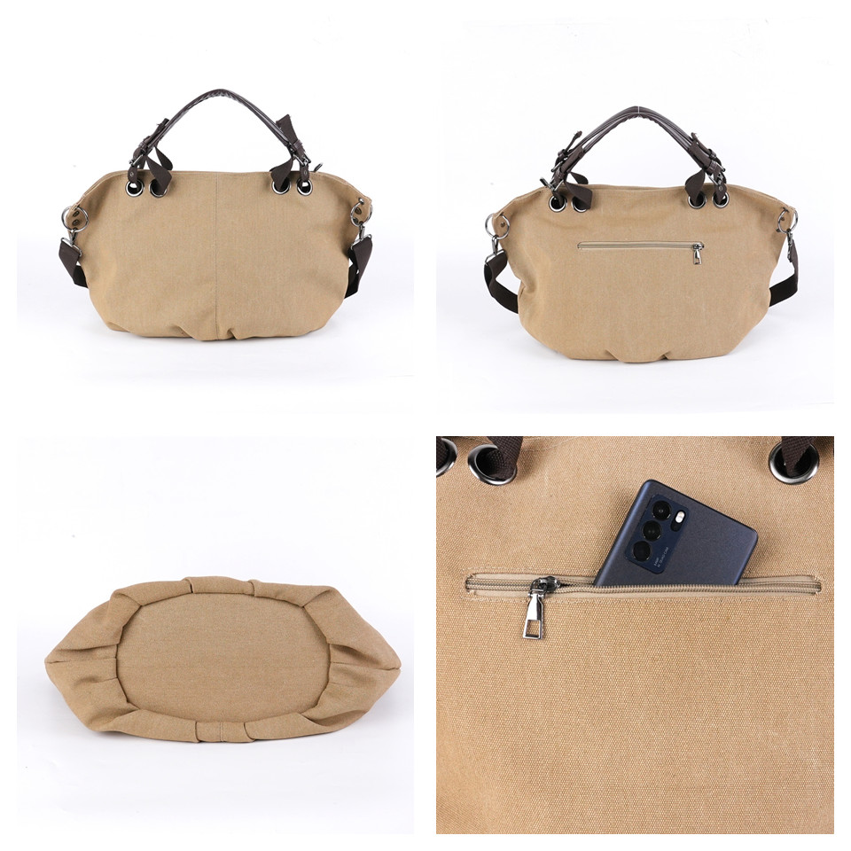 Women's Canvas Shoulder Bags Lady Messenger Bags High Quality Handbags Female Famous Brands Crossbody Bag Bolsos Travel Tote