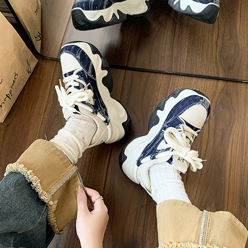 Small Thick Sole Dad Shoes, Female Heightening 2024 New Spring and Autumn Leisure Sports Shoes