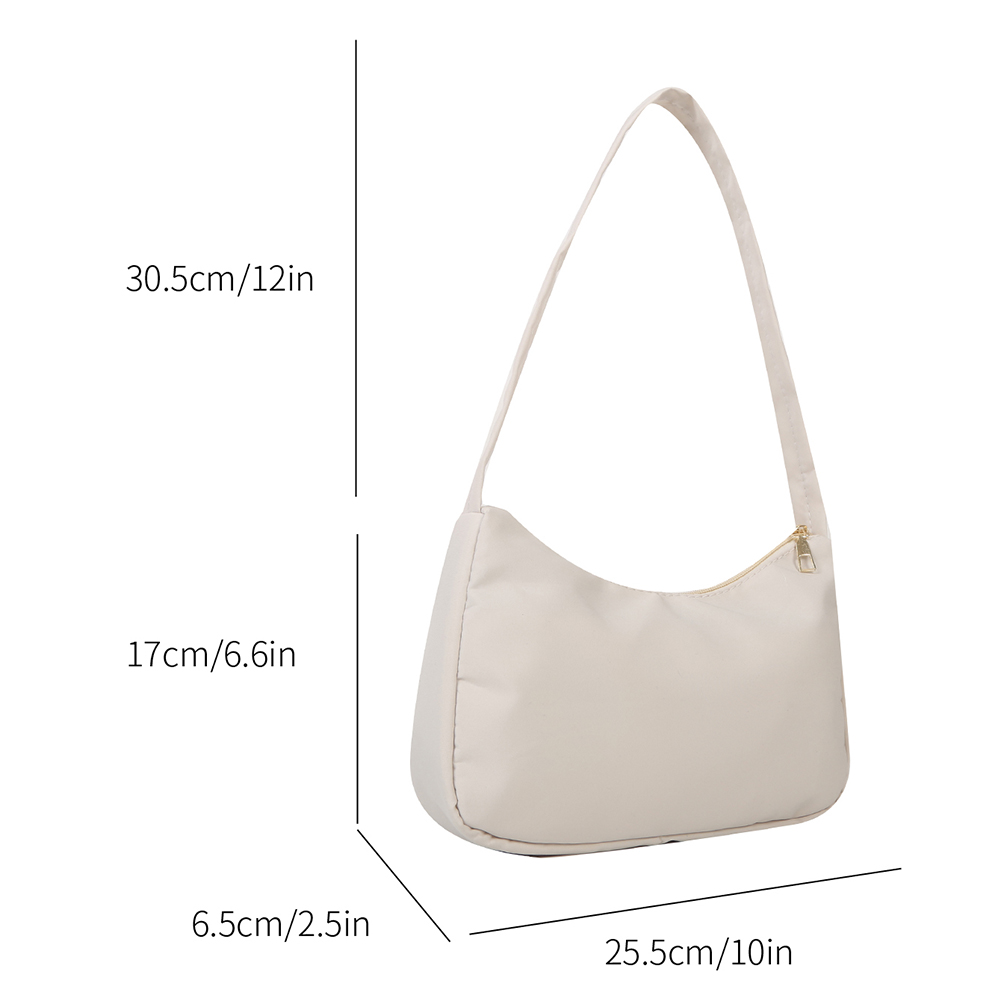 Fashion Oxford Shopping Bags Retro Casual Women Underarm Bags Small Totes Ladies Shoulder Bags Casual Solid Color Female Handbag