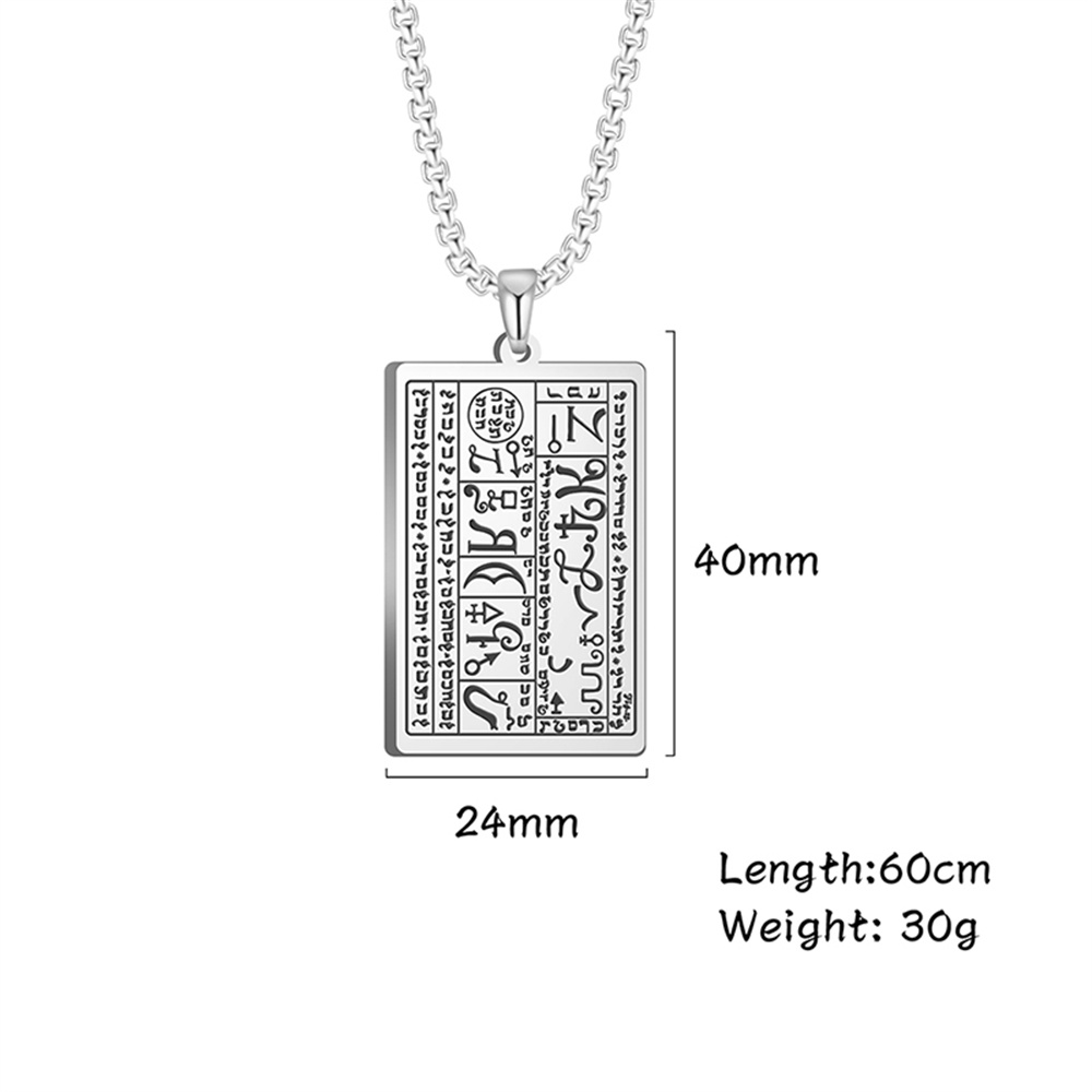 EUEAVAN The First Seal th and Books of Moses Necklaces Mystery Wicca Amulet Greatest Fortune Long Life Jewelry Gifts 5