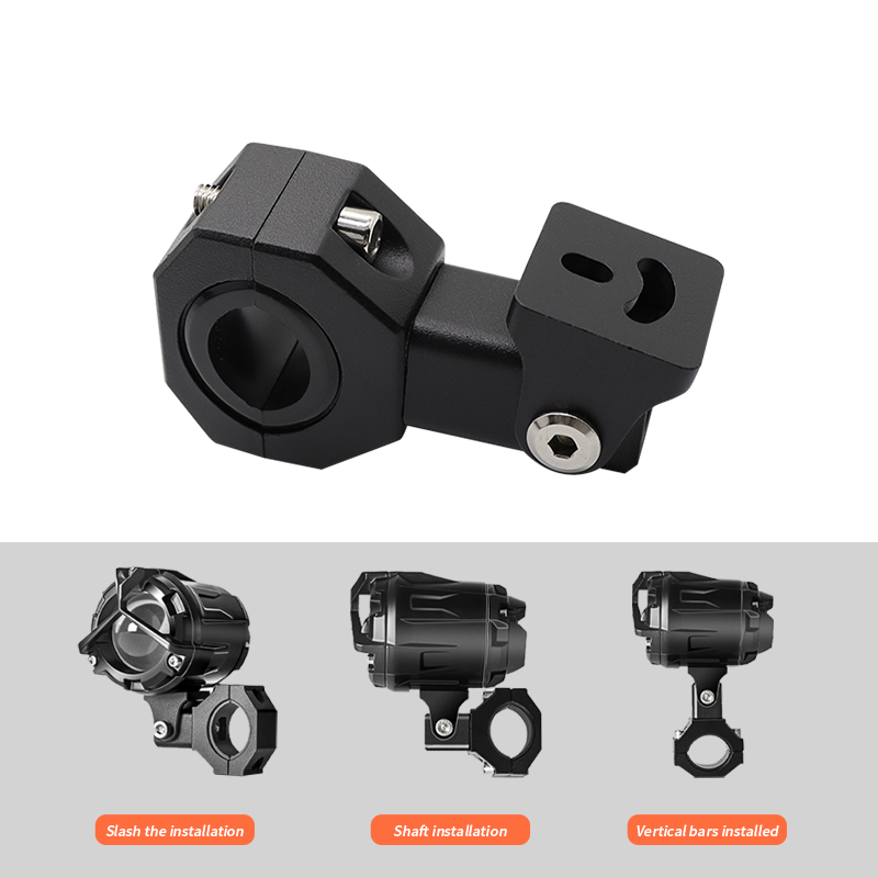 2pcs Motorcycle LED Work Spotlight Fog Light Mount Kit Motorcycle Headlights Clamps Brackets Tube Clamp Motorbike Accessories