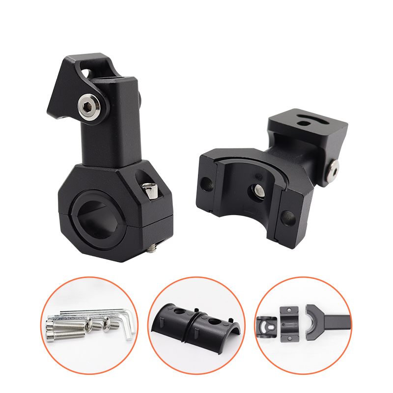 2pcs Motorcycle LED Work Spotlight Fog Light Mount Kit Motorcycle Headlights Clamps Brackets Tube Clamp Motorbike Accessories