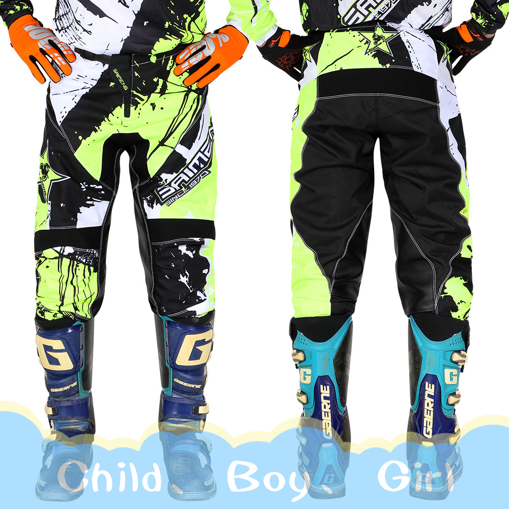 motocross Pants racing Youth child children's clothing kids Motorcycle boy girl 4 5 6 7 8 9 10 11 12 13 14 Motorbike MX BMX MTB