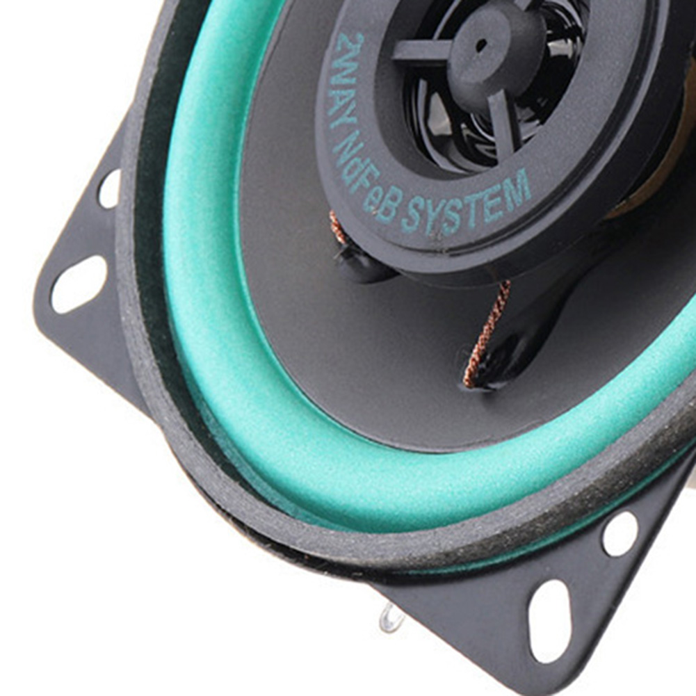 VO-402 4 inch 2 Way 100W Universal Car HiFi Coaxial Speaker Rubber Metal Audio Loudspeaker for Vehicle Audio System