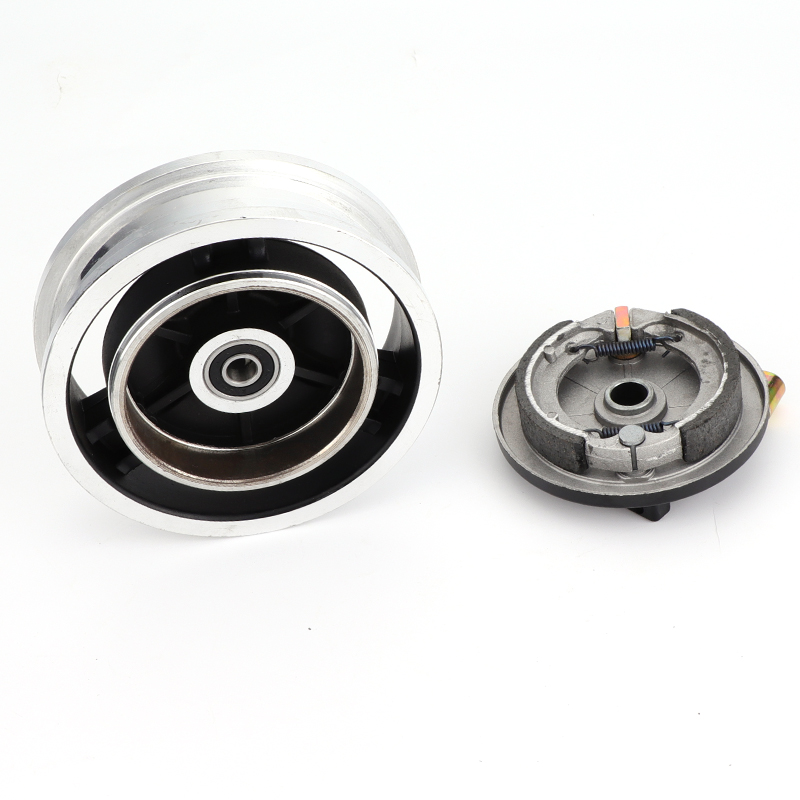 8 inch 10 inch Aluminum alloy rims with drum brake wheel hub fit for electric scooter 10x2.5 10x2.125 200x60 200x50 tire