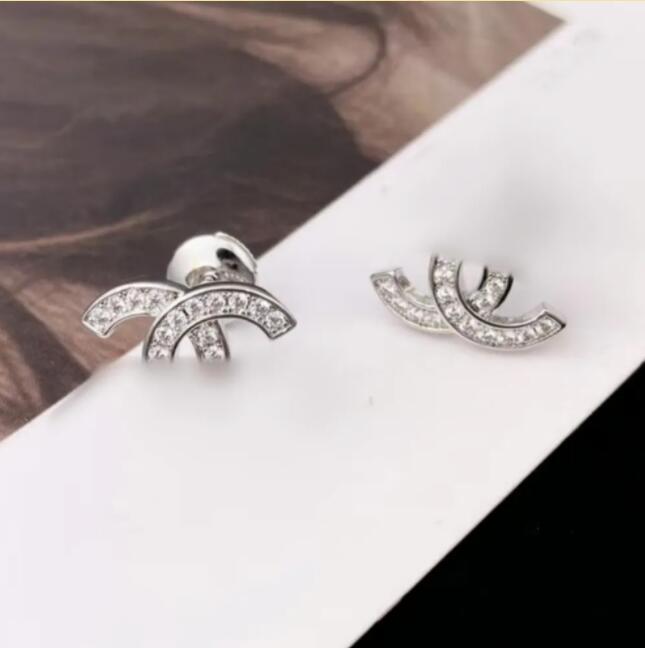 luxury earrings Top Quality Stud Fashion stud earrings woman designer earrings multi colors c letter women dia Wedding Gifts jewelry