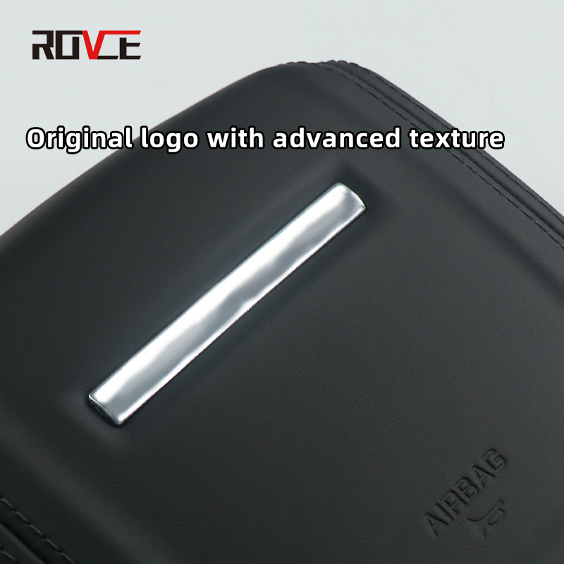 ROVCE Steering Wheel Horn Cover For Land Rover For Range Rover Vogue/Sport /Discovery Sport /Evoque Genuine Leather Airbag Cover