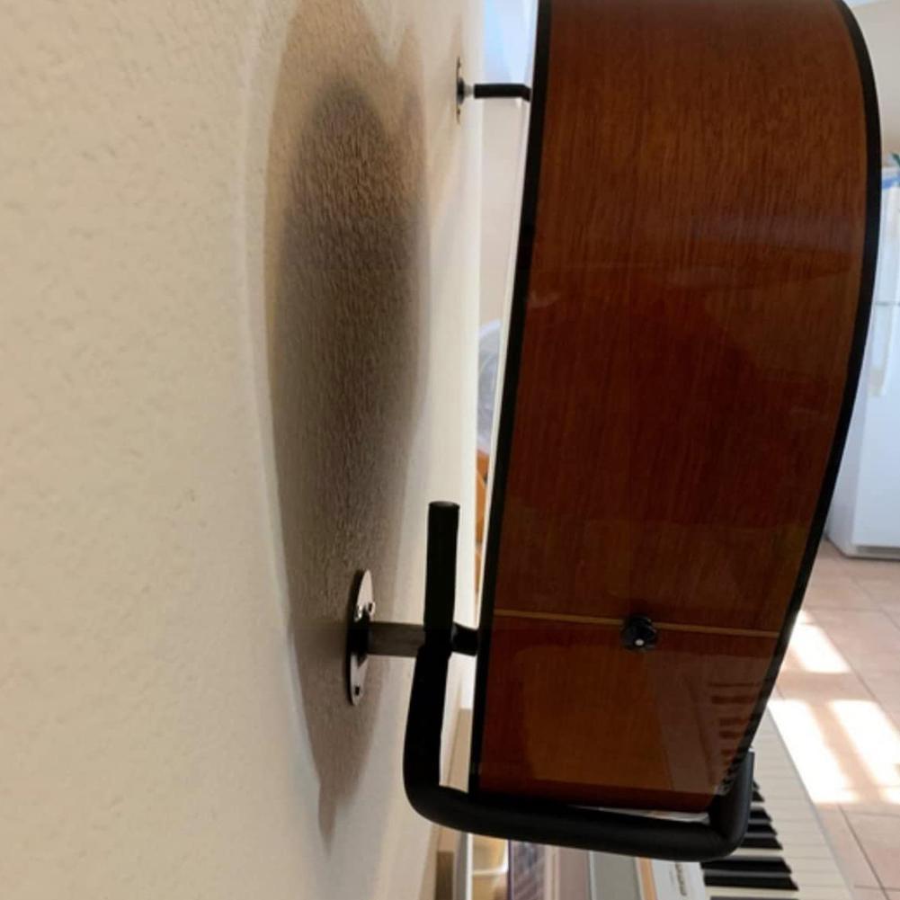 Horizontal Metal Guitar Wall Mount Hanger Stand For Acoustic Guitar Bass Violins Mandolins Slat Display Support C6o3