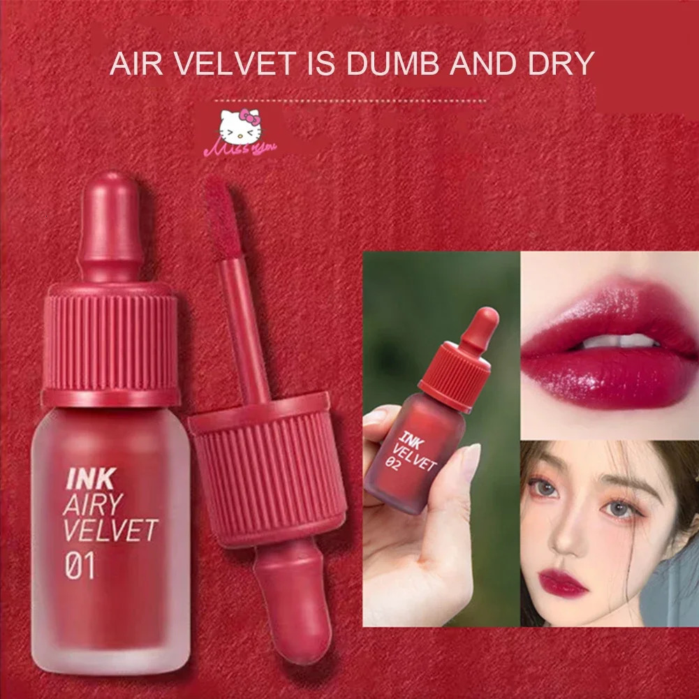 Matte Dyeing Lip Gloss Makeup Moisturizer Liquid Lipstick Waterproof Long Lasting Red Velvet Lip Tint Korean Make Up Cosmetic 240621