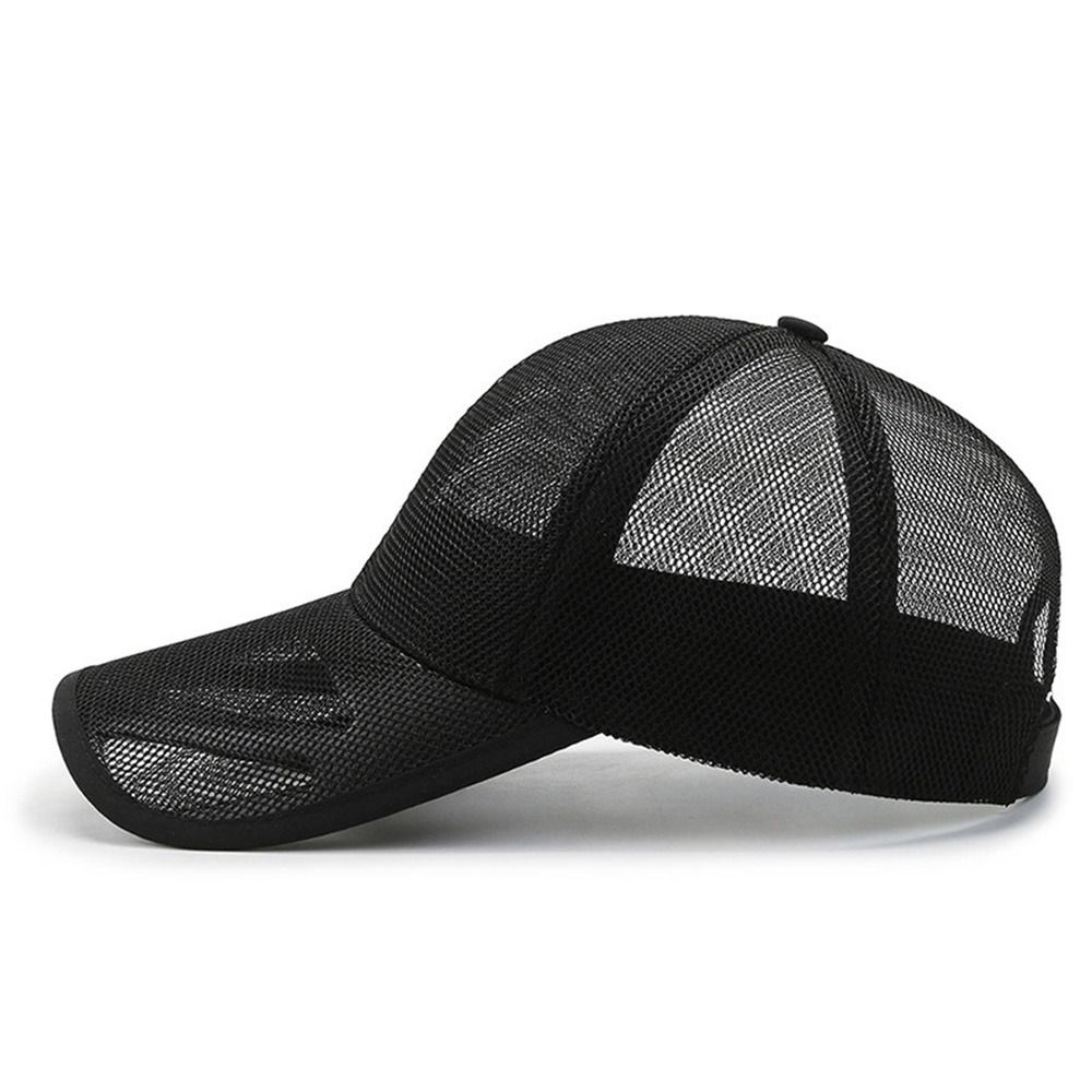 Summer Full Mesh Baseball Cap Unisex Trucker Cap Trucker Caps Men Fishing Hat Quick Dry Golf Running Hat Adjustable Snapback Hat