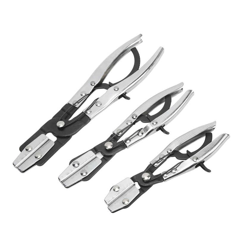 Hose Pinch Off Plier Ratcheting Jaws Swiveling Universal for Automobile Radiator Brake Coolant Pipes 8in / 20.3cm