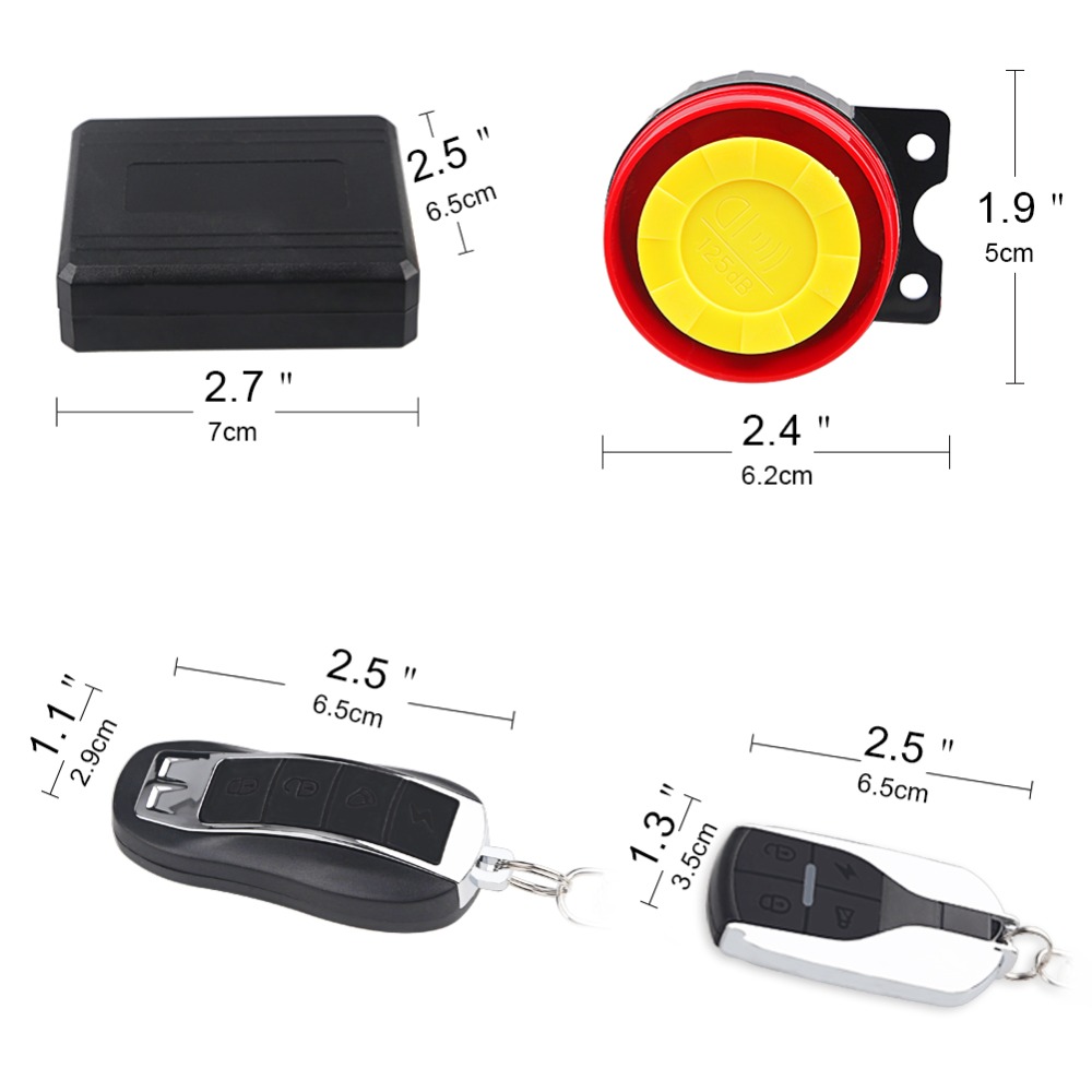 Universal Car alarms Motorcycle Bike Alarm System Anti-theft Security Alarm Remote Control Engine Start Alarme Moto Speaker