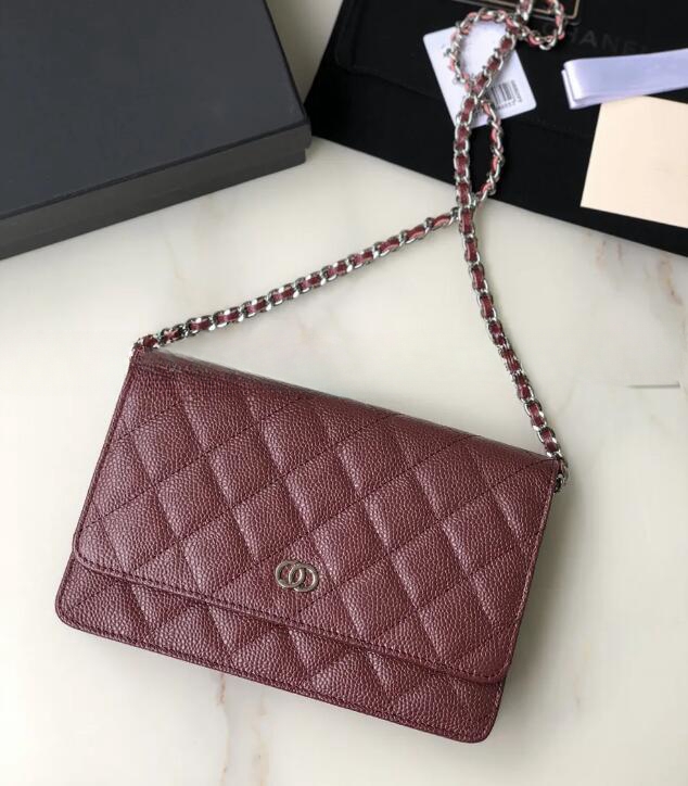 10A Top famous brand bags Fashion Shoulder Bas handbag Plaid purse Double letter solid buckle Sheepskin caviar pattern Women's luxury Evening Bags with box
