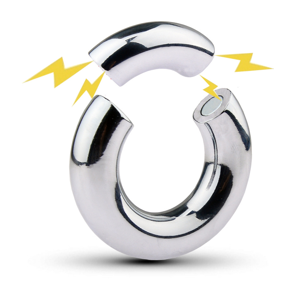 Metal Penile Ring Dick Stretch Exercise Magnetic ring Juguetes Sexuales Male Lcok Adult 18+ Sex Toy Scrotum Sleeve 66513 5 09f55