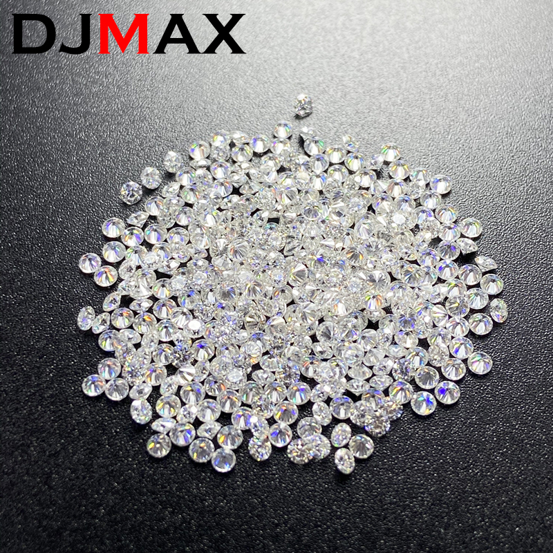 Wholesale 1ct Small Size Stones Loose Moissanites 0.8mm-3mm D Color VVS1 Lab Grown Black Color Moissanite Diamonds Beads