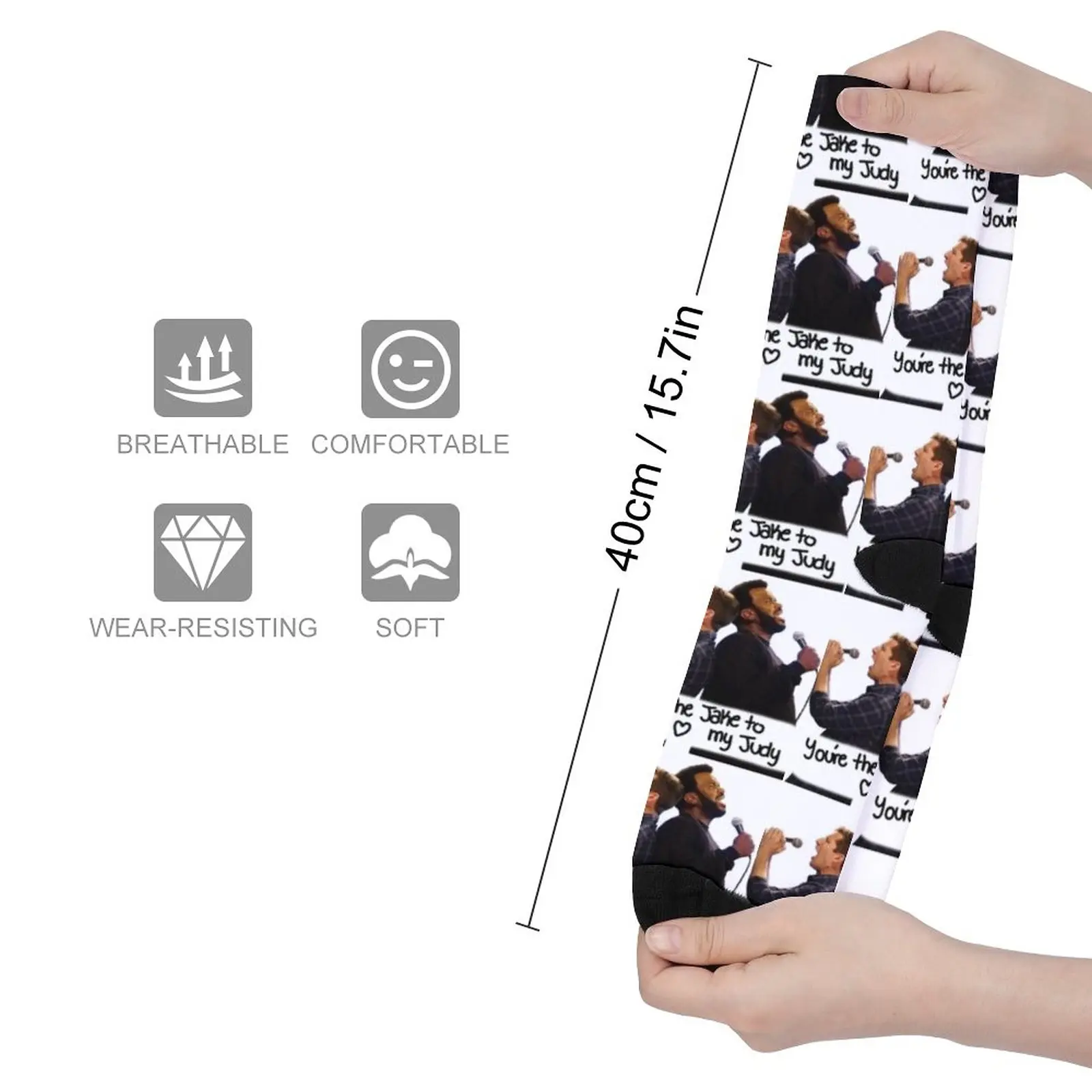 jake peralta and doug judy You're the Jake to my Judy Brooklyn 99 Socks sock gifts for men sheer socks men smile