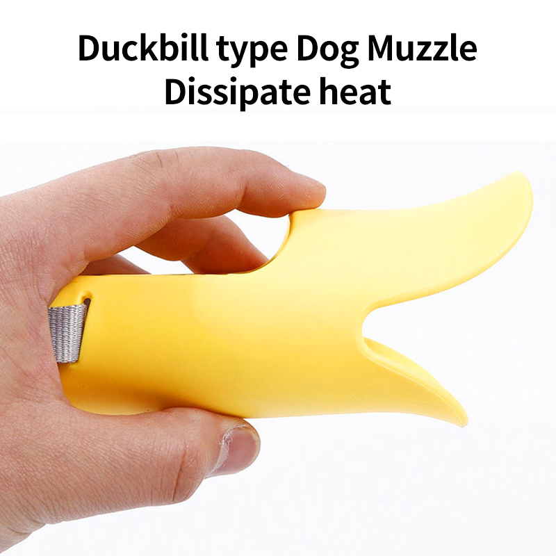 Dog Muzzle Silicone Silicone Duck Muzzle Mask for Small Dogs Breathable Anti Bite Stop Barking Mouth Cover Pet Dog Accessories