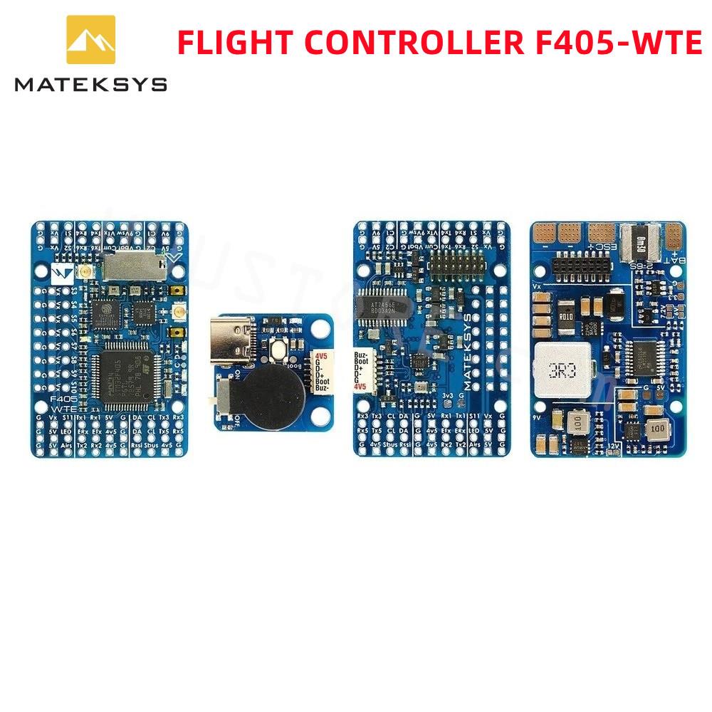 MATEK F405-WTE FLIGHT CONTROLLER STM32F405RET6 ArduPilot INAV Firmware Blackbox Barometer OSD / 9V 12V BEC For DJI HD VTX