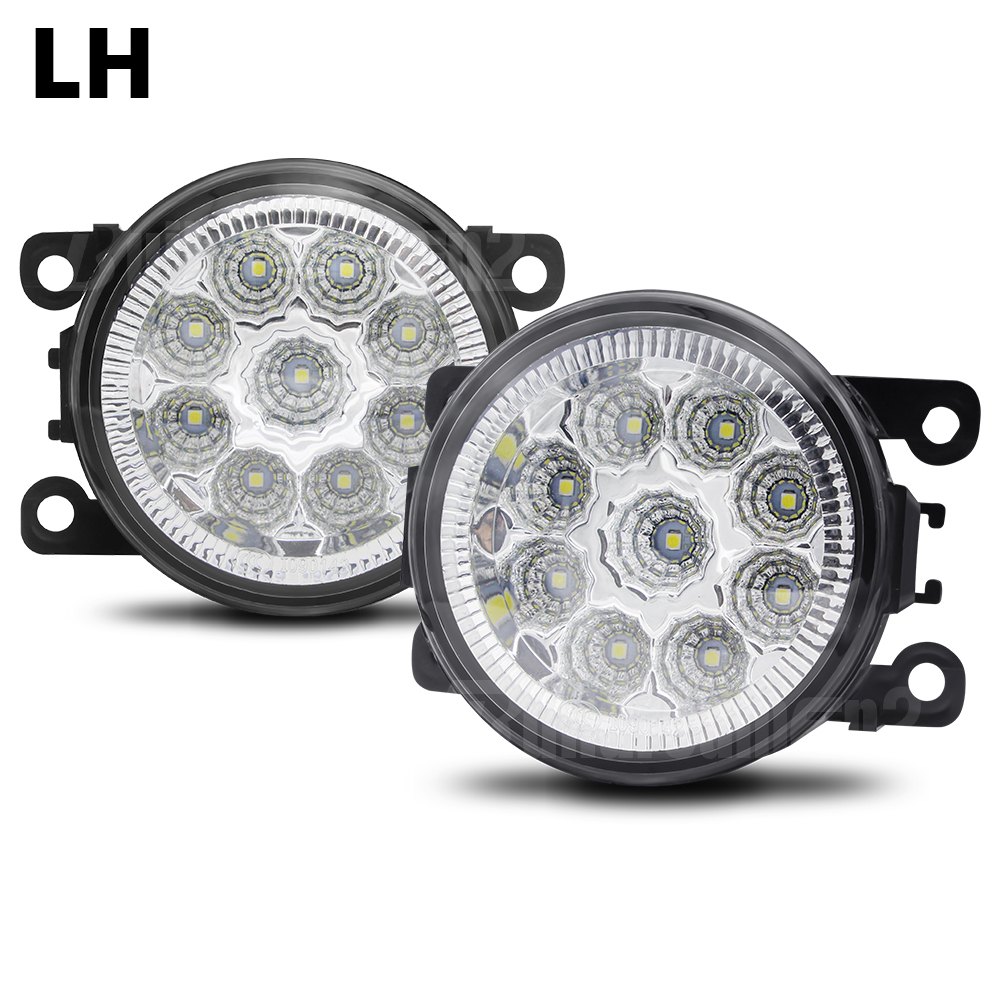 2 Pieces 30W 3000LM Fog Light Assembly For Alfa Romeo Stelvio (949_) 2016-2023 Car LED Fog Daytime Running Lamp DRL H11