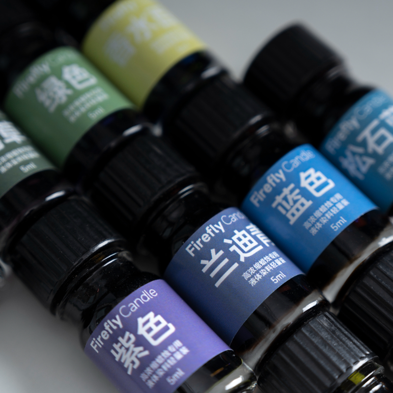 Highly Concentrated Candle Liquid Dyes for Scented Candles Soy Wax Vegetable Wax Coloring Material