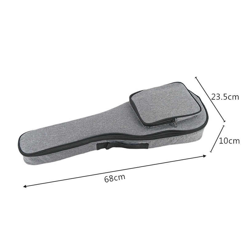 Thicken Waterproof Guitar Case Electric Bass Ukulele Bag Oxford Fabric Padded Sponge Single Straps Ukulele Backpack Soft Case