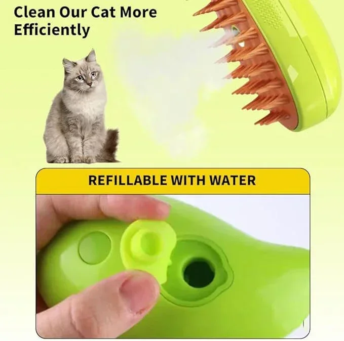 3 in 1 Dog Grooming Cats Hair Brush Pet Products Electric Spray Steam Massage Brush For Dogs Pets Dogs Accessories Product Care