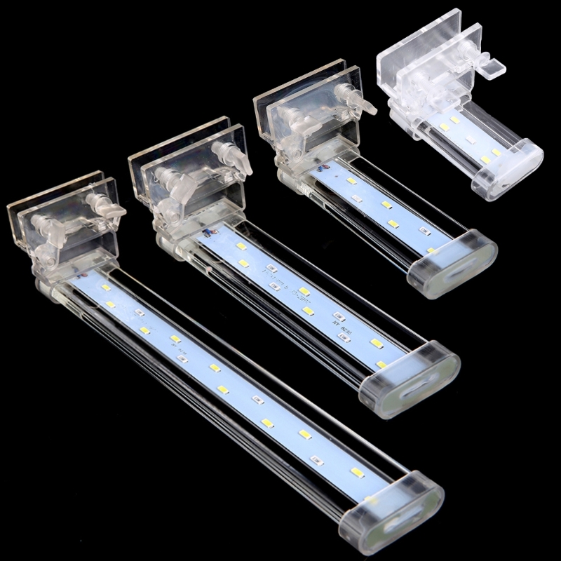 LED Aquarium Clamp Light Clip on Fish for Tank Lamp White & Blue Lighting Perfect for Aquatic Plants Fish Growth