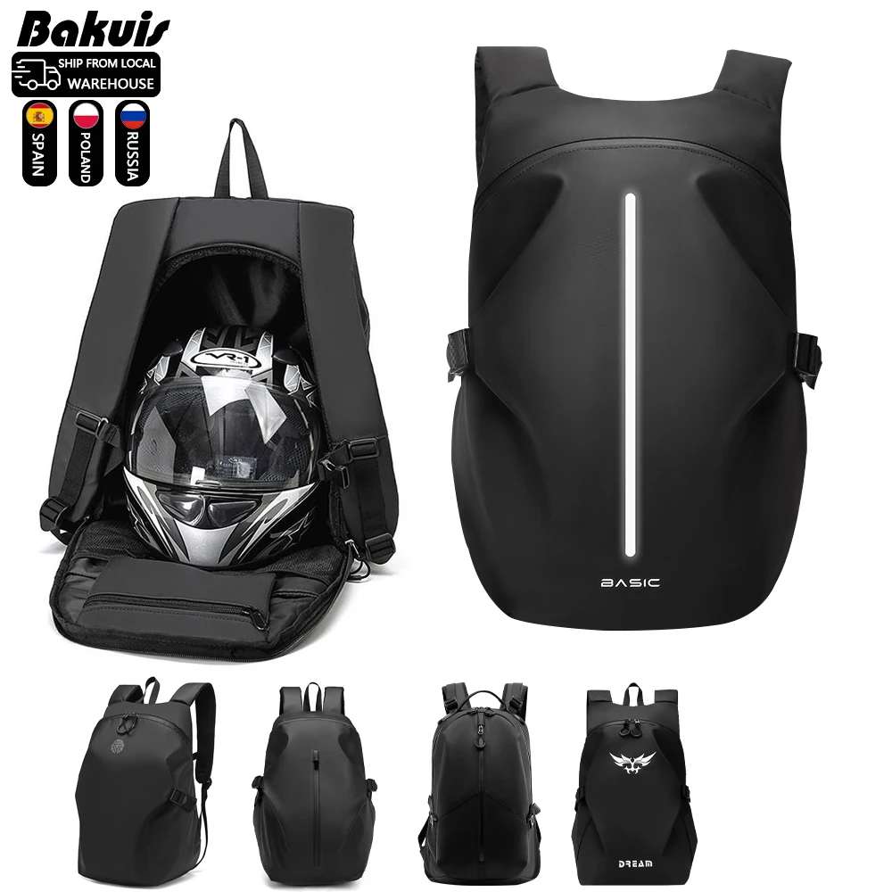 New Motorcycle Bag Waterproof Cycling Helmet Motocross Racing Computer Backpack Portable Universal Traveling Knapsack