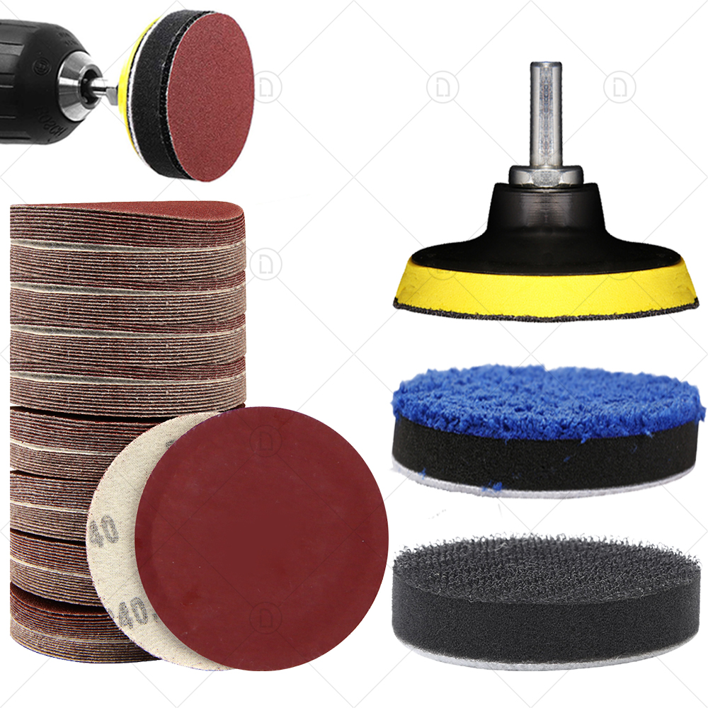 3 Inch Round Sand Paper Sanding Discs Sandpaper For Grinder Car Polishing Sander Buffing Backing Pads 800/1500/2000/3000/5000