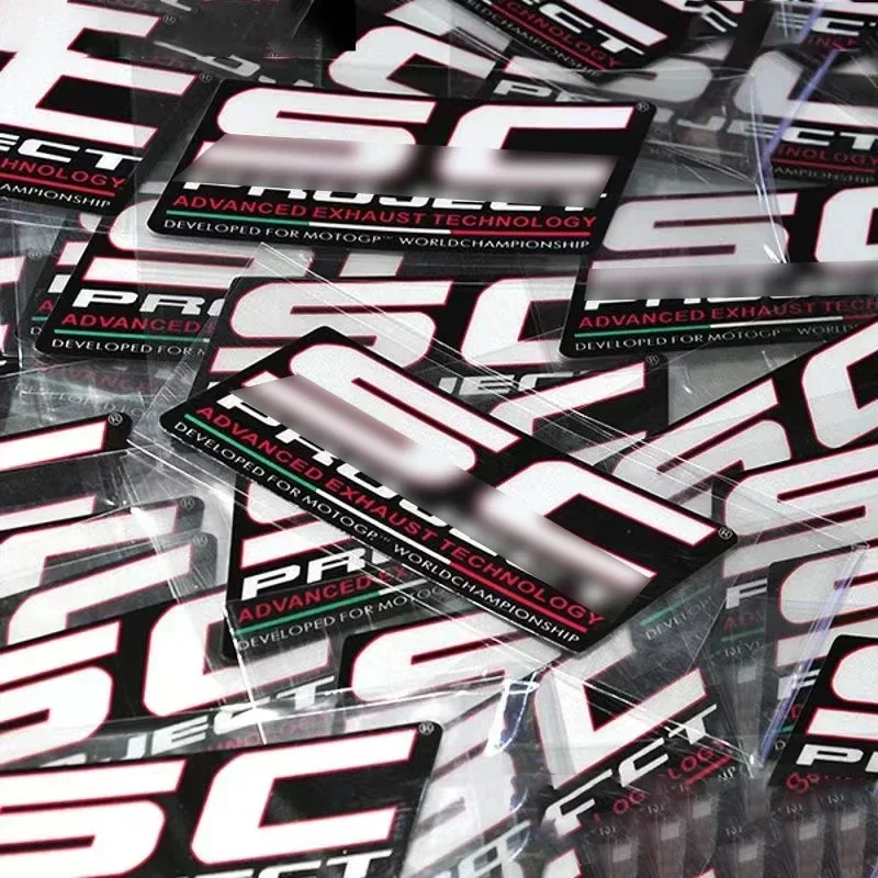 PROJECT Exhaust SC For Sticker Titanium ddmysmile Alloy GP Pipe Sticker Motorcycle Sticker Waterproof Ddmysmile Decorative Reflective Sticker Smile