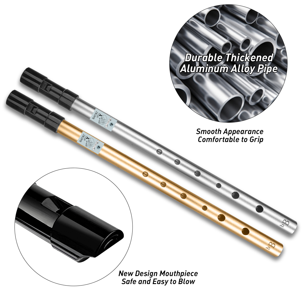 NAOMI Ireland Flute Tin Penny Whistle Professional Irish Whistle Flute Plated Irish Whistle Woodwind Instrument C D bB bE Key