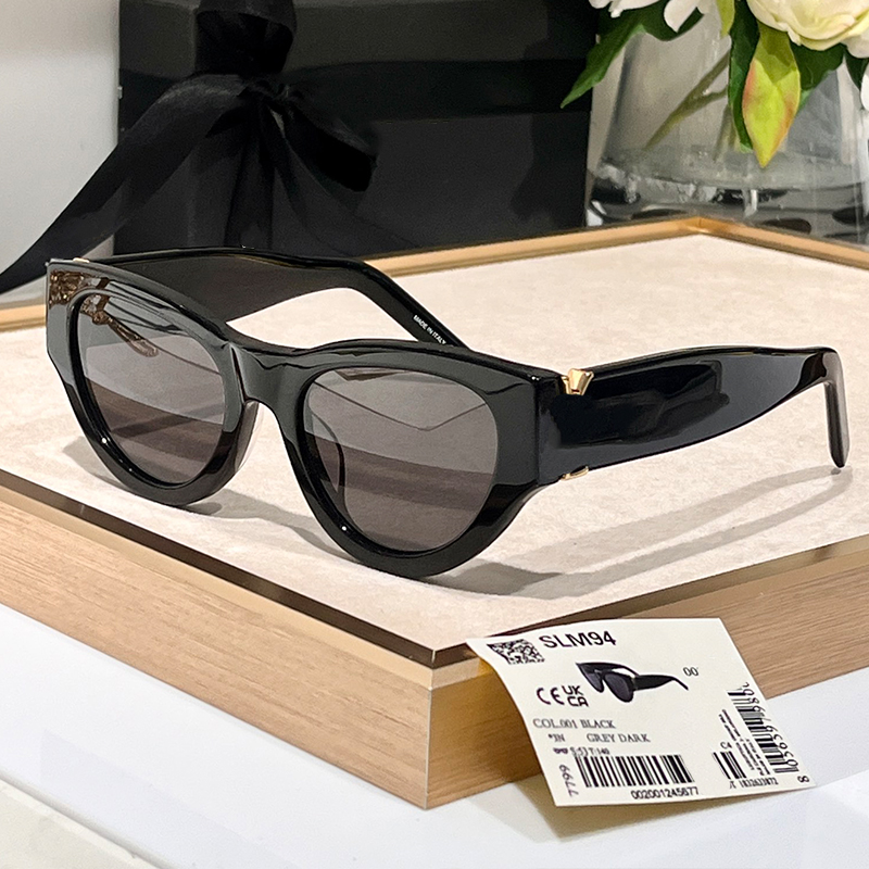 Designer Acetate thick frame sunglasses M94 Women Luxury Cat Eye sunglasses Fashion Outdoor Sun Glasses Radiation Protection UV400