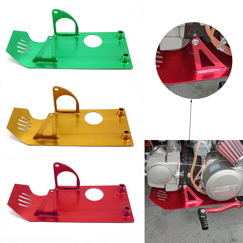 Coque protection en aluminium pour moteur moto, plaque de protection, Honda XR50 CRF50 Pit D343 Bike 50cc 70cc 90cc 110cc 125cc agglomcc Lifan