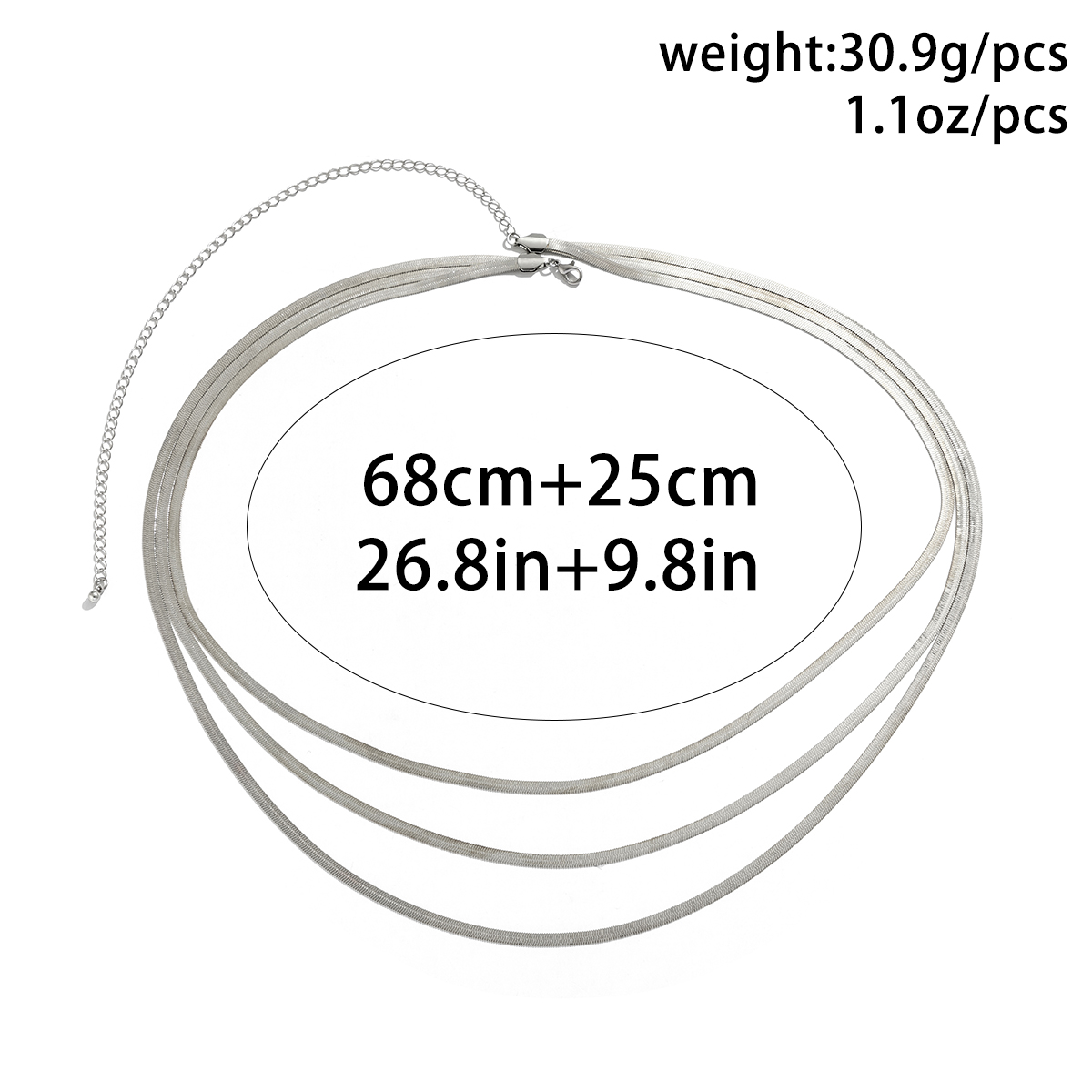 Ingemark Multilayer Sexy Flat Snake Chain Waist Belly Belt for Women Summer Bikinis Gold Color Rave Body Jewelry Y2K Accessories