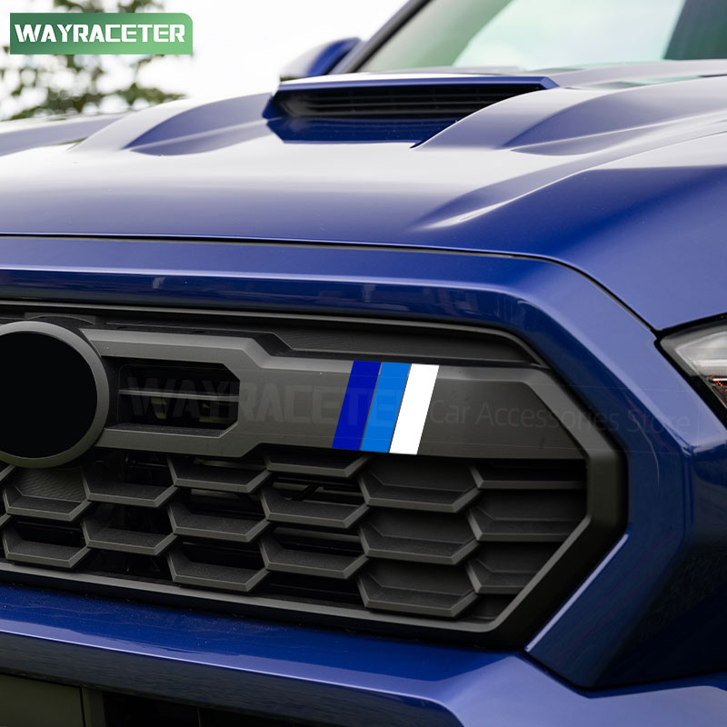 Tri-Color Stripes Sticker For Toyota 4Runner TRD Pro Off Road FJ Cruiser Land Tacoma Tundra Hilux RAV4 Lexus LX570 GX460 RX