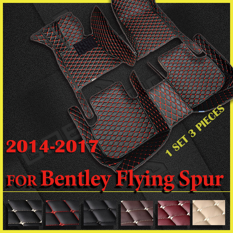 Car Floor Mats For Bentley Flying Spur 2014 2015 2016 2017 Custom Auto Foot Pads Automobile Carpet Cover Interior Accessories