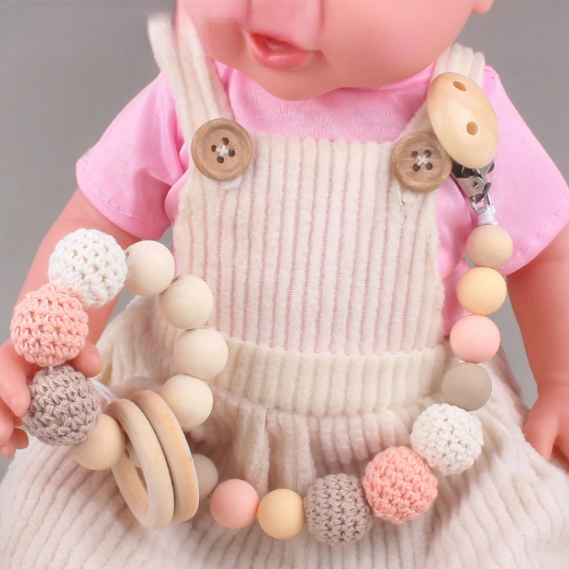 Silicone Baby Pacifier Clips Silicone Pacifier Chain Bracket Nipple Bracket Holder For Nipples Toddler Toys Baby Shower Gift